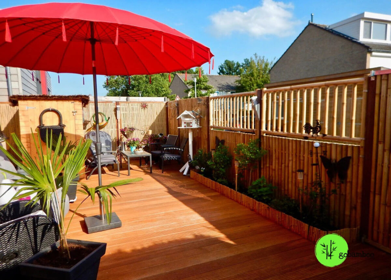 inspirace bambusový plot